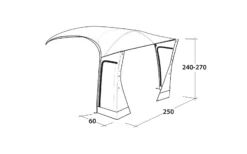 Outwell Tall Connection Zeltverbinder Für Crossville 250SA -Berger Geschaft 1111286 6556523