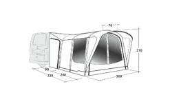 Outwell Newburg 240 Air Aufblasbares Busvorzelt 2 Personen Zelt -Berger Geschaft 1111313 6556880