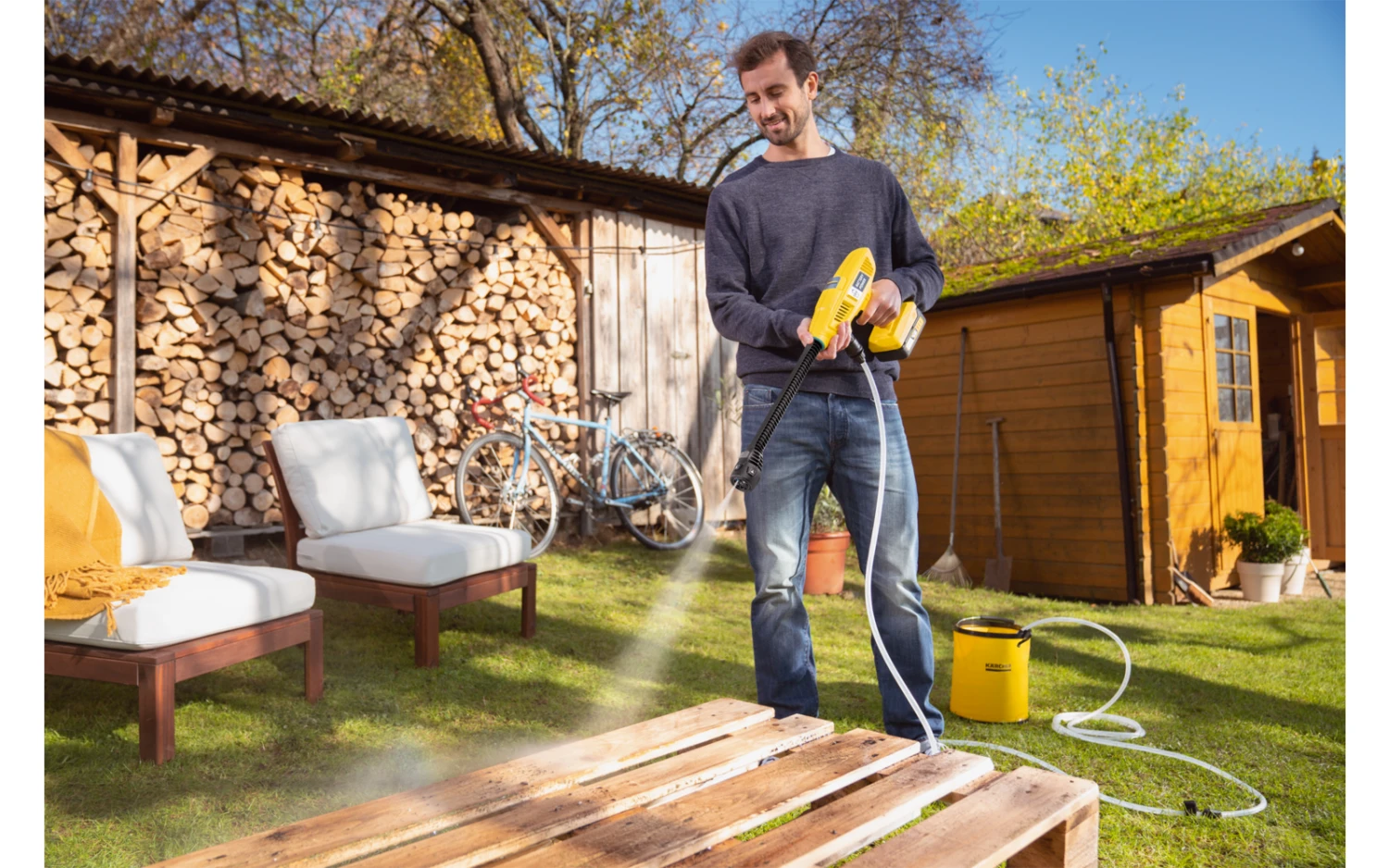 Kärcher Akku-Mitteldruckreiniger KHB 4-18 Plus Battery Set Inklusive Ansaugschlauch / 18-V-Wechselakku / Ladegerät21 Bar 7 Kärcher Akku-Mitteldruckreiniger KHB 4-18 Plus Battery Set Inklusive Ansaugschlauch / 18-V-Wechselakku / Ladegerät21 Bar – Bild 7