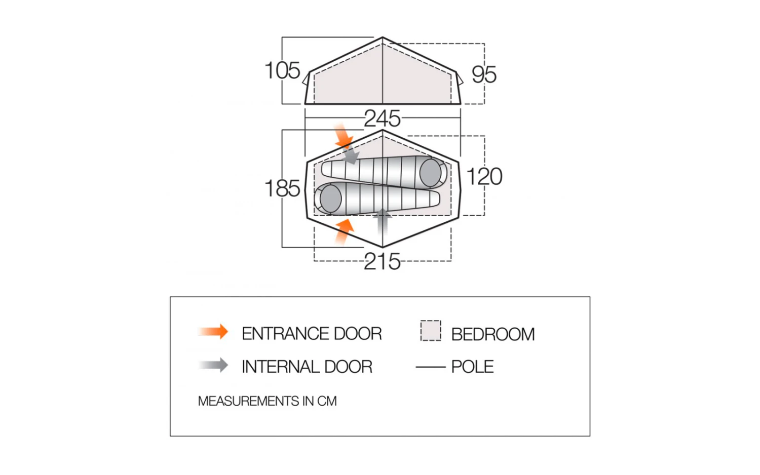 Vango Nevis 200 Zelt Für 2 Personen 2 Vango Nevis 200 Zelt Für 2 Personen – Bild 2