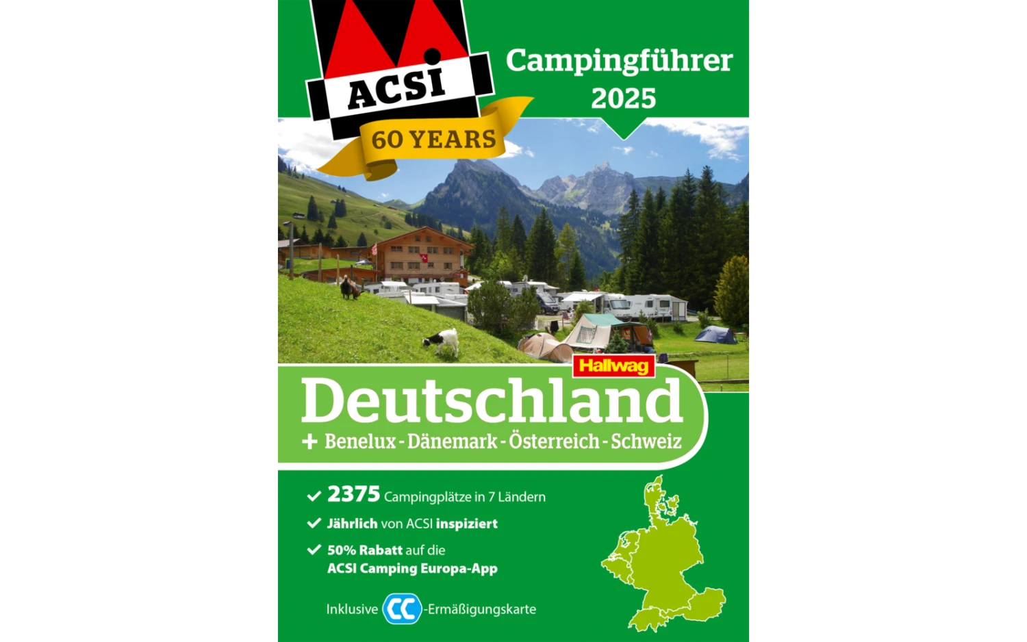 ACSI Campingführer Deutschland / Benelux / Dänemark / Österreich / Schweiz 2025 Mit CampingCard Ermäßigungskarte 3 ACSI Campingführer Deutschland / Benelux / Dänemark / Österreich / Schweiz 2025 Mit CampingCard Ermäßigungskarte – Bild 3