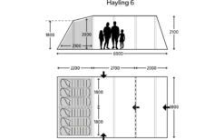 Kampa Hayling 6 Tunnelzelt -Berger Geschaft 1218958 7178059