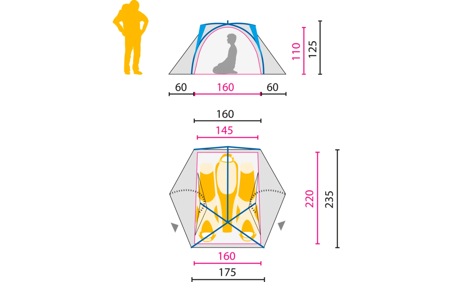 Jack Wolfskin Exolight III Kuppelzelt Für 3 Personen 2 Jack Wolfskin Exolight III Kuppelzelt Für 3 Personen – Bild 2