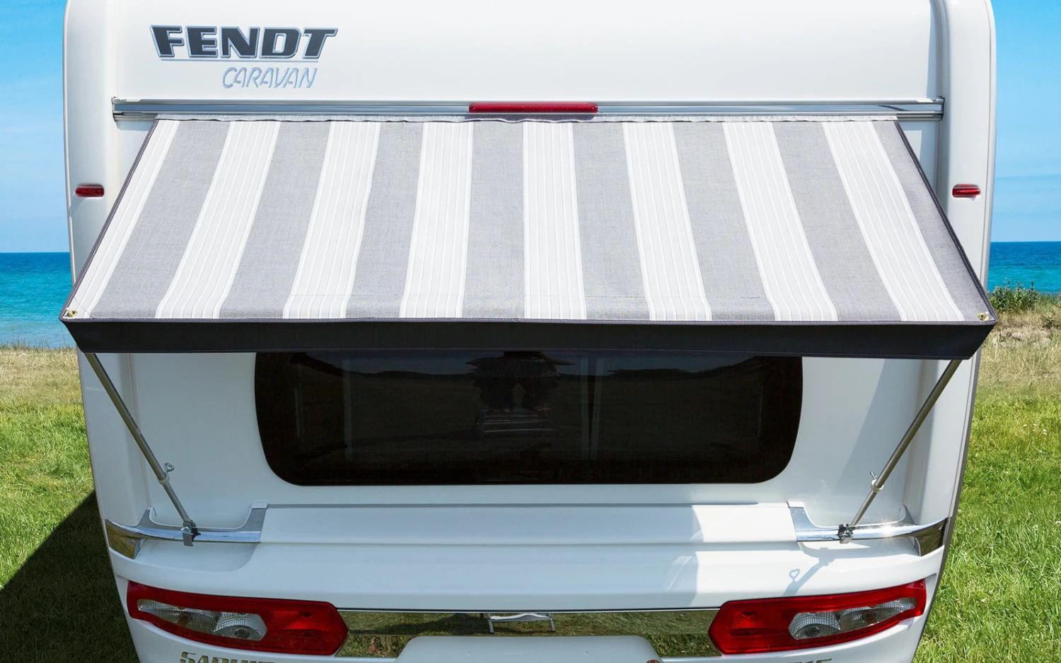 Berger Wachau Fenstermarkise Grau, Weiß 1 Berger Wachau Fenstermarkise Grau, Weiß