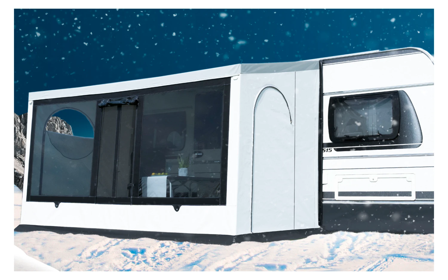 Wigo Inuit Wintervorzelt Storm Für Den Wohnwagen 2 Wigo Inuit Wintervorzelt Storm Für Den Wohnwagen – Bild 2