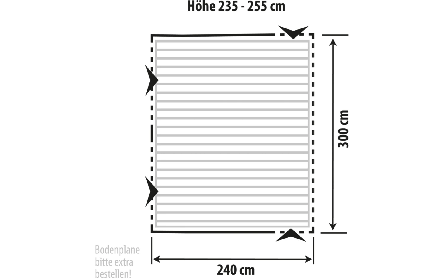 Berger Verona Air 300 Vorzelt 2 Berger Verona Air 300 Vorzelt – Bild 2