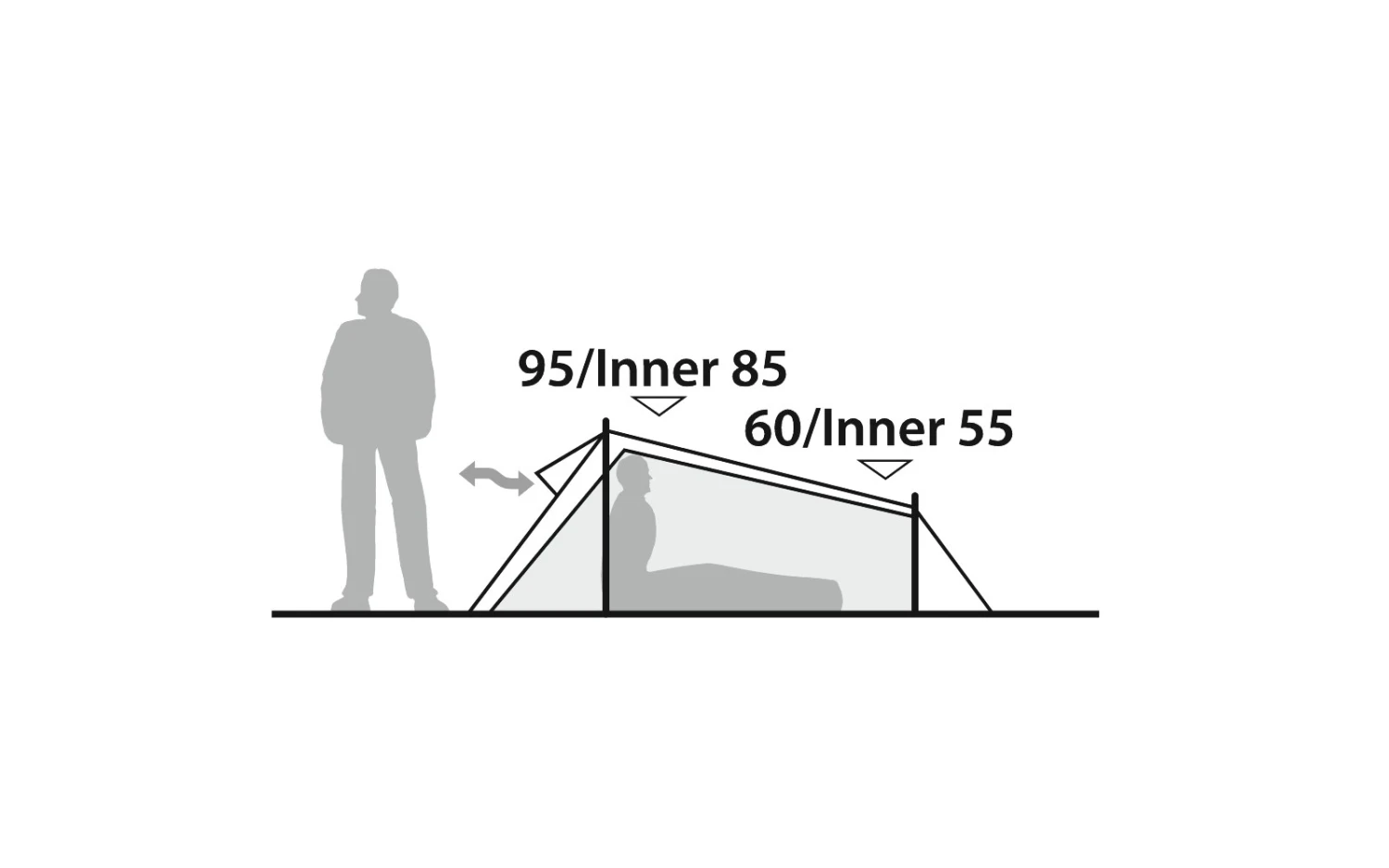 Robens Arrow Head Tunnelzelt 270 X 120 X 95 Cm Für 1 Person 2 Robens Arrow Head Tunnelzelt 270 X 120 X 95 Cm Für 1 Person – Bild 2