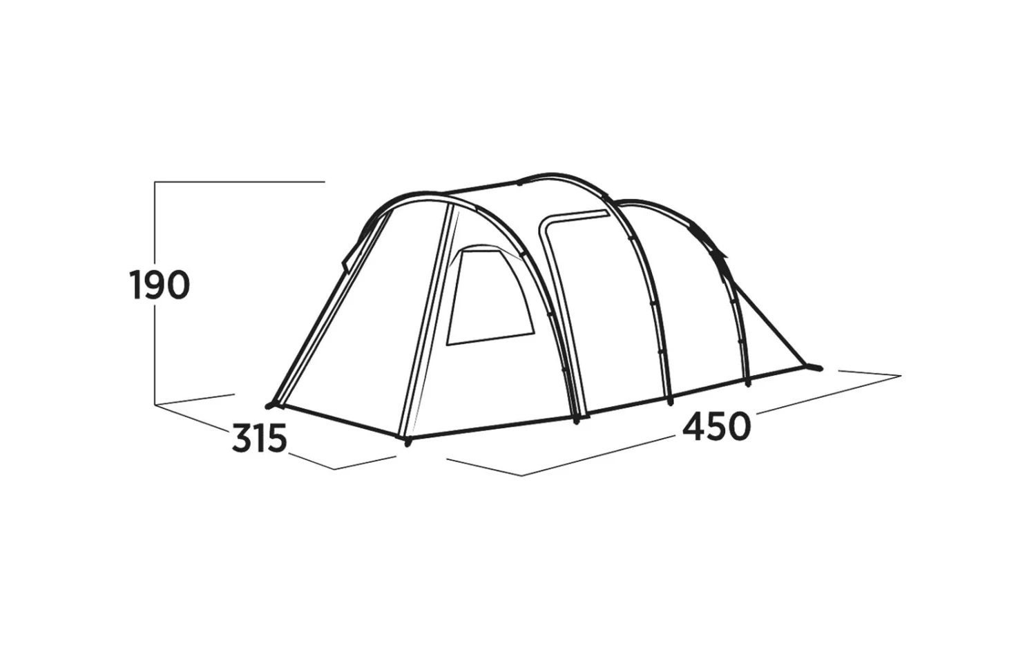 Easy Camp Hidra 5 Tunnelzelt Für 5 Personen 7 Easy Camp Hidra 5 Tunnelzelt Für 5 Personen – Bild 7