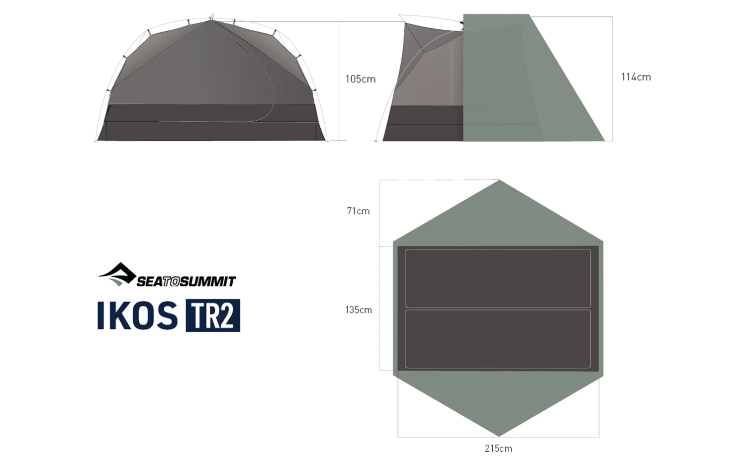 Sea To Summit Ikos TR Zelt Für 2/3 Personen 11 Sea To Summit Ikos TR Zelt Für 2/3 Personen – Bild 11