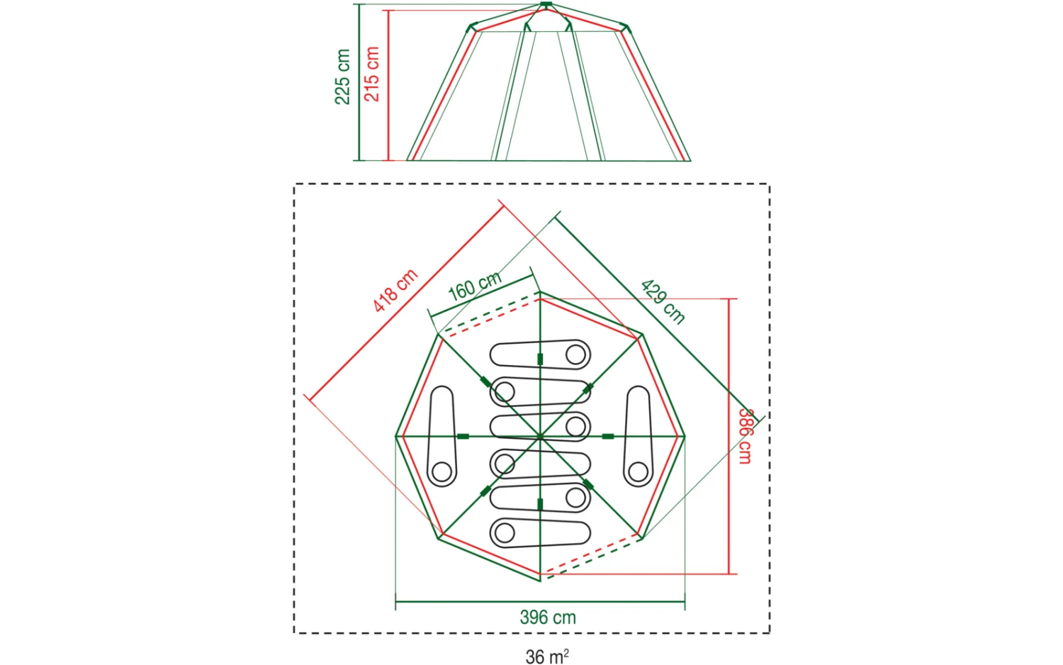 Coleman Octagon Familienzelt Für 8 Personen 2 Coleman Octagon Familienzelt Für 8 Personen – Bild 2