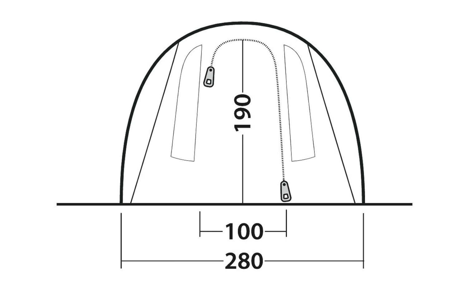 Outwell Rockwell 4 Tunnelzelt Für 4 Personen 12 Outwell Rockwell 4 Tunnelzelt Für 4 Personen – Bild 12