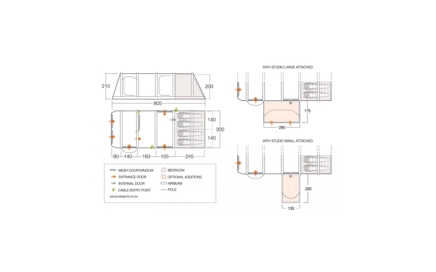 Vango Anantara IV Air TC 450XL Familienzelt Für 4 Personen 2 Vango Anantara IV Air TC 450XL Familienzelt Für 4 Personen – Bild 2