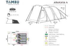 Tambu ABAKASA Familien Tunnelzelt Für 4 Personen 19 Tambu ABAKASA Familien Tunnelzelt Für 4 Personen -Berger Geschaft 1390609 7903804