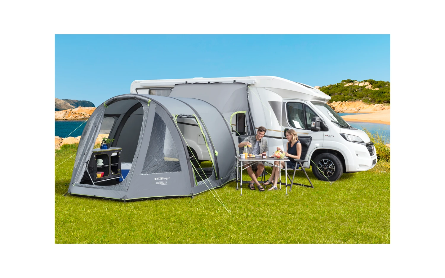 Berger Touring Air XL Reisemobil- / Kastenwagen Aufblasbares Vorzelt Mit Moskitotür Und Fest Eingebauten Boden 8 Berger Touring Air XL Reisemobil- / Kastenwagen Aufblasbares Vorzelt Mit Moskitotür Und Fest Eingebauten Boden – Bild 8