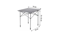 Berger Alu CampingtischVelino Mit Rollplatte 70 X 70 Cm -Berger Geschaft 1423789 8098801