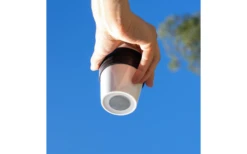 Silwy® To-Go-Cup Porzellan Becher Mit Deckel Inkl. Metall-Nano-Gel Pad Untersetzer (350 Ml) -Berger Geschaft 1532529 8568561