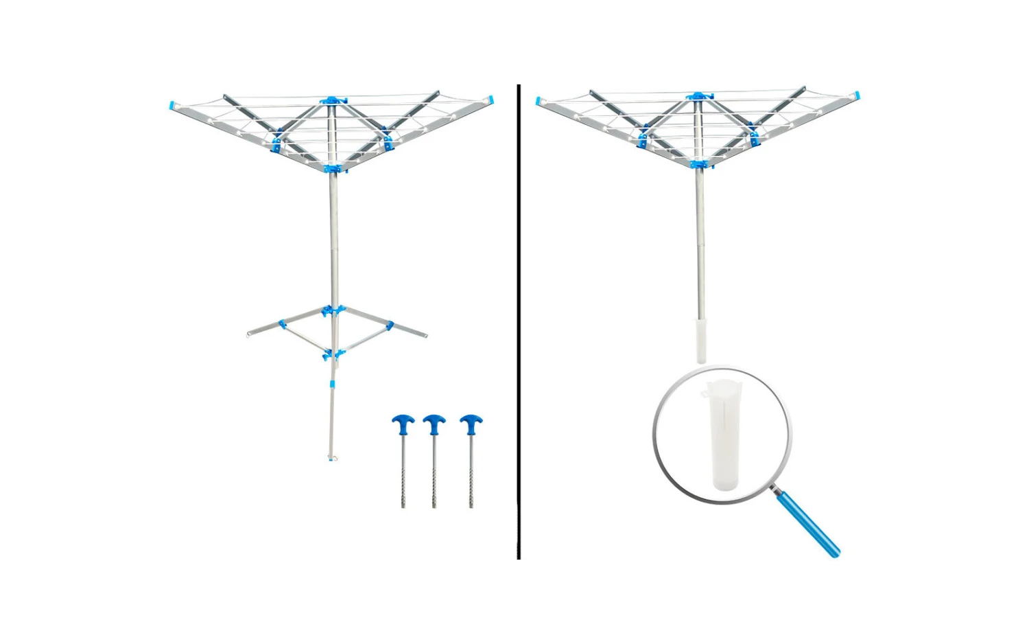 ProPlus Wäschespinne Mit Standfuß Inkl. 3 Heringe 1 ProPlus Wäschespinne Mit Standfuß Inkl. 3 Heringe