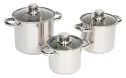 Bo-Camp Royal Plus Edelstahl Kochtopf Set 3-tlg.