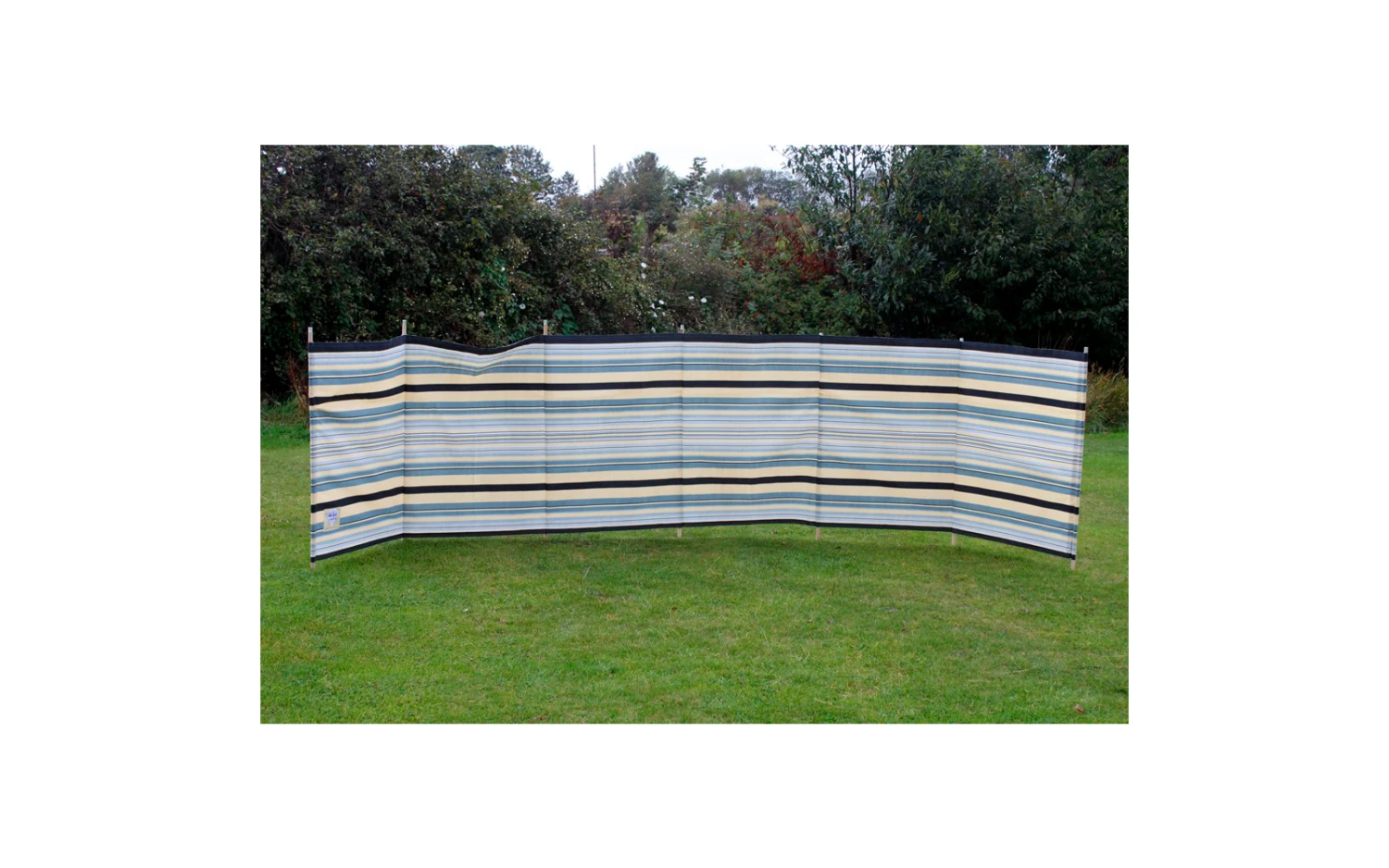 Blue Diamond Gestreifter Windschutz 5,4 X 1,22 Meter 4 Blue Diamond Gestreifter Windschutz 5,4 X 1,22 Meter – Bild 4