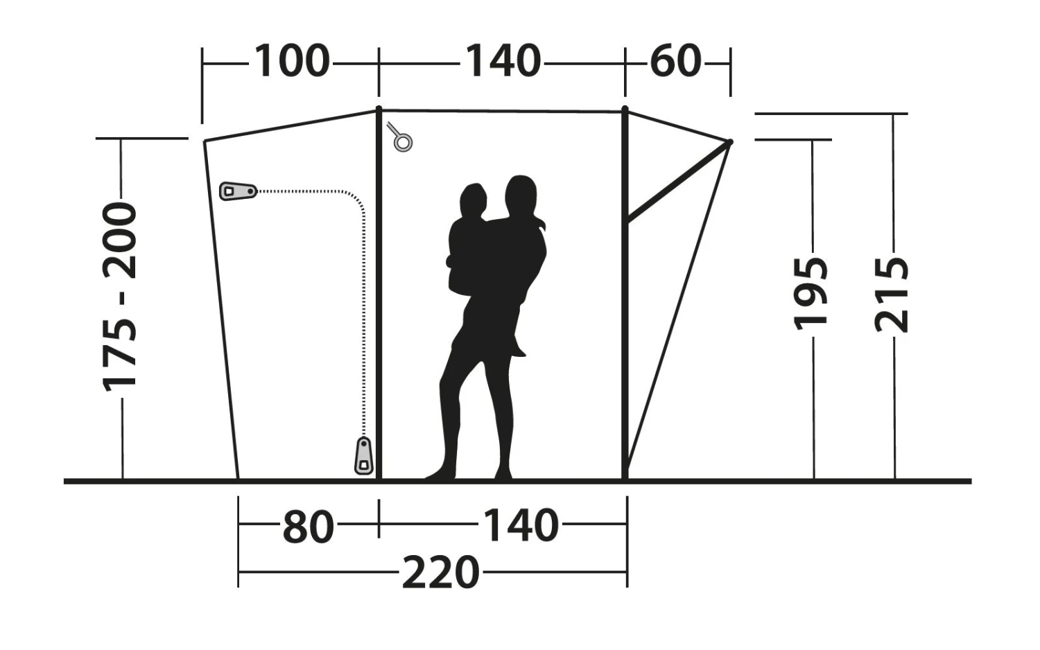 Outwell Seacrest Vorzelt Für Campingbusse 1 Bis 2 Personen Grün 7 Outwell Seacrest Vorzelt Für Campingbusse 1 Bis 2 Personen Grün – Bild 7