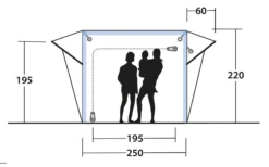 Outwell Crossville 250SA Aufblasbares Busvorzelt Für Campingbusse Grau -Berger Geschaft 977417 6002117