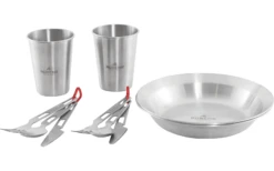 Robens Sierra Steel Meal Set Geschirr-Set 10 Teilig Mit Tellern / Bechern / Besteck -Berger Geschaft 978590 6021620