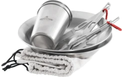 Robens Sierra Steel Meal Set Geschirr-Set 10 Teilig Mit Tellern / Bechern / Besteck -Berger Geschaft 978596 6021638