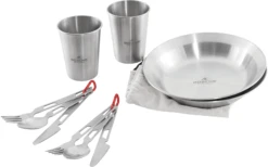 Robens Sierra Steel Meal Set Geschirr-Set 10 Teilig Mit Tellern / Bechern / Besteck -Berger Geschaft 978599 6021650